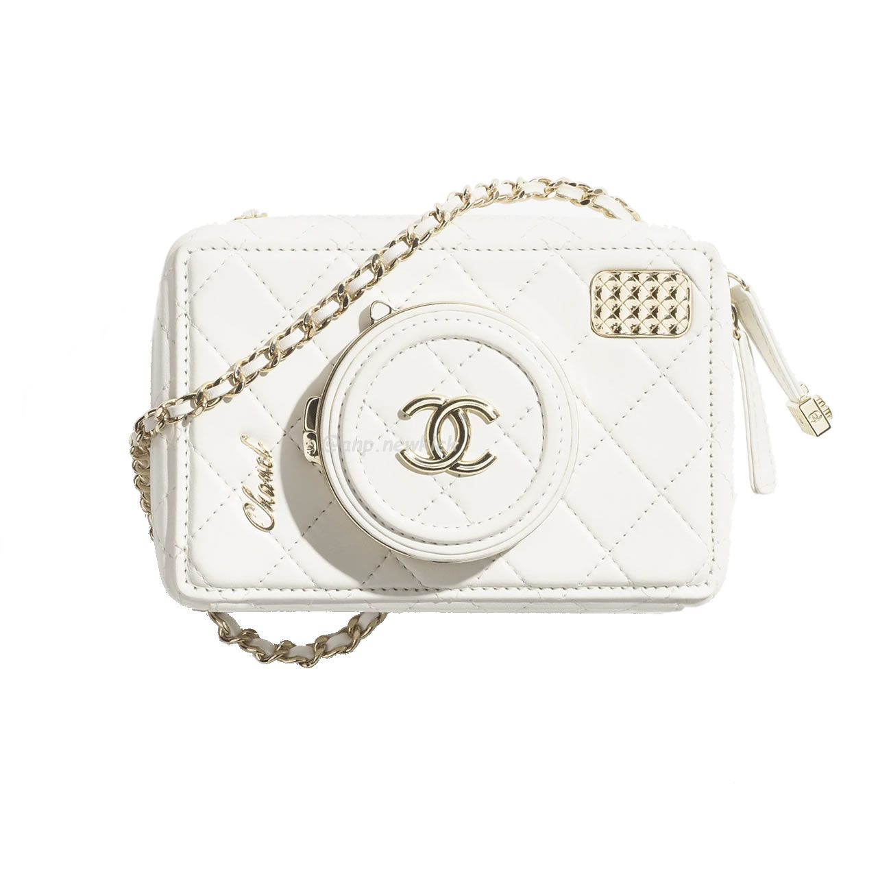 Chanel Camera Bag Lambskin White As4817 B16255 10601 (1) - newkick.org